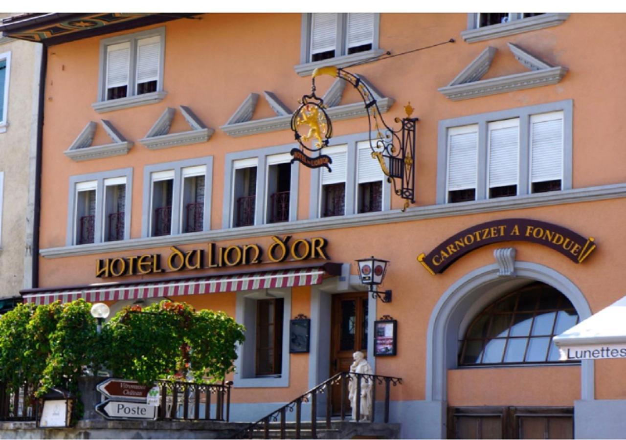 Hotel Lion D'Or Romont Exterior foto