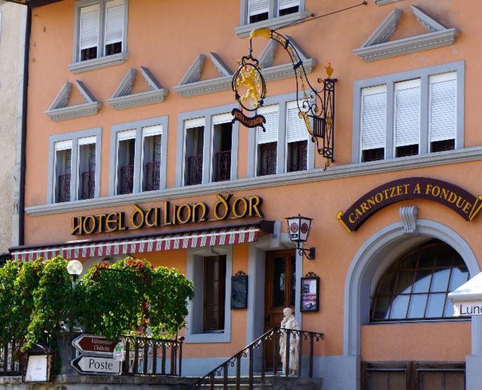Hotel Lion D'Or Romont Exterior foto